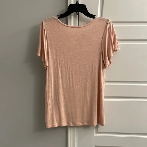 LOFT Peach Short Sleeve Top - Picture 3 of 3